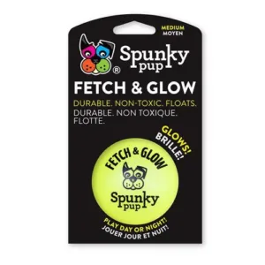 spunky pup glow & fetch ball