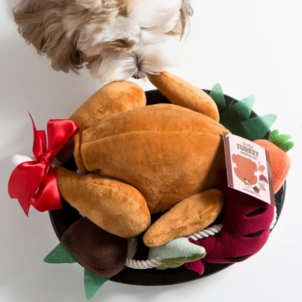 DognMat stuffed turkey snuffle toys