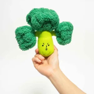 the furry folks nosework dog toys - broccoli