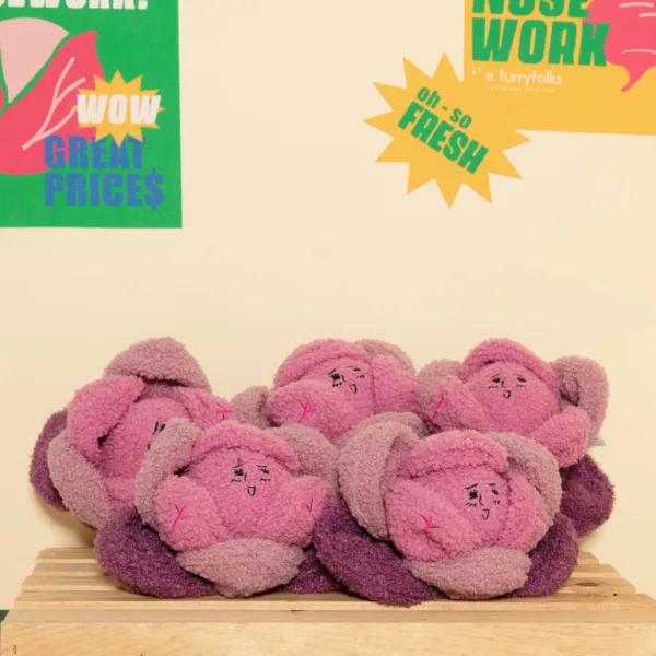 the furry folks nosework dog toys - Red Cabbage